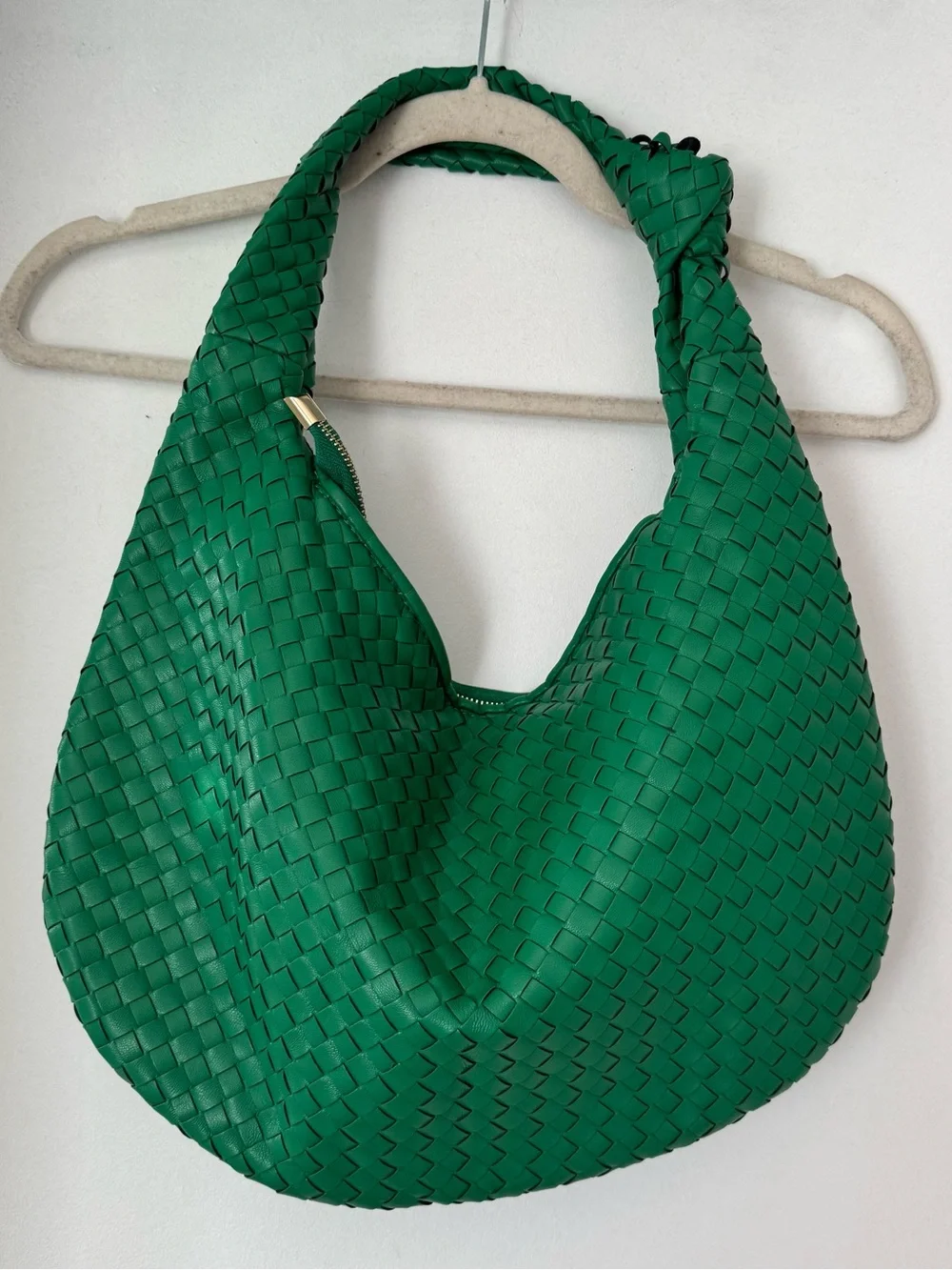 Melie Bianco / Anthropologie Green Woven Shoulder Bag